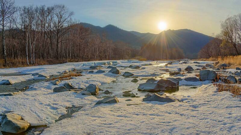 Апрельский закат фото превью