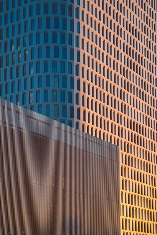 Архитектура, Вечер, Закат, Цвет, Геометрия, Москва, Россия, Город Краски заката фото превью