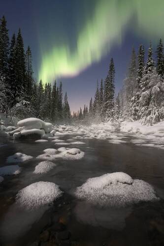 Полярное сияние на Кольской речке