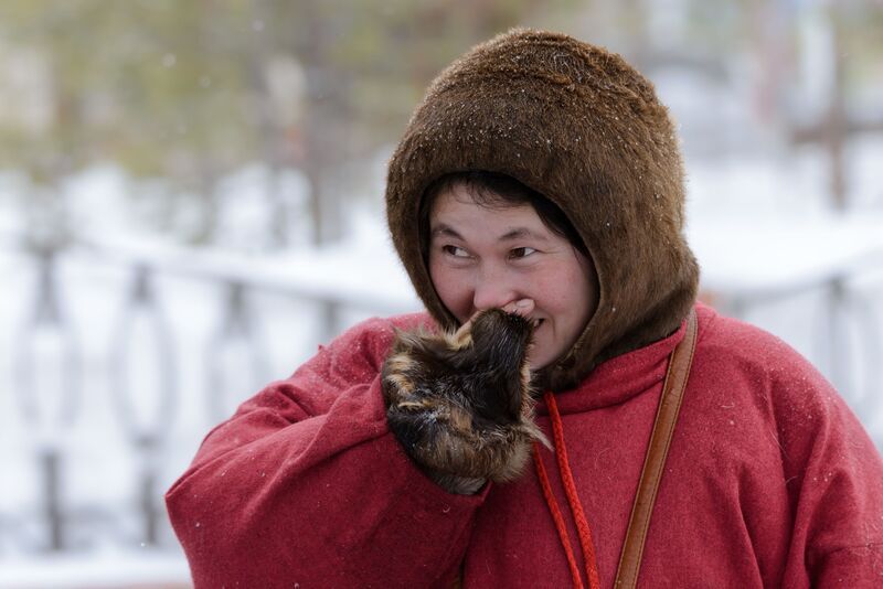 ненка, ненцы, живем на севере, женщина, день оленевода, надым, ямал, янао Чумработница фото превью