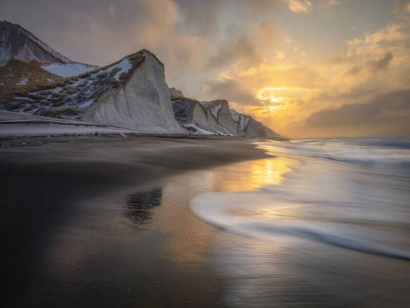 итуруп Закат на Белых скалах. фото превью