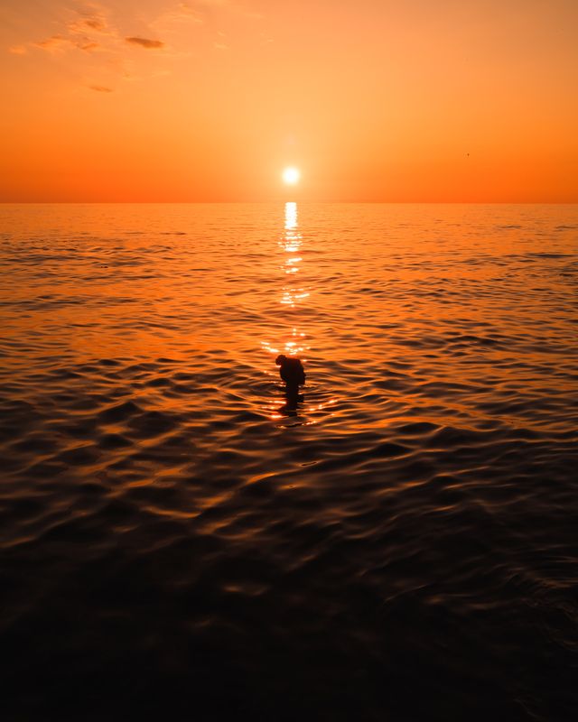 Black Sea sunset фото превью