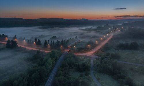 Летний рассвет в Карелии
