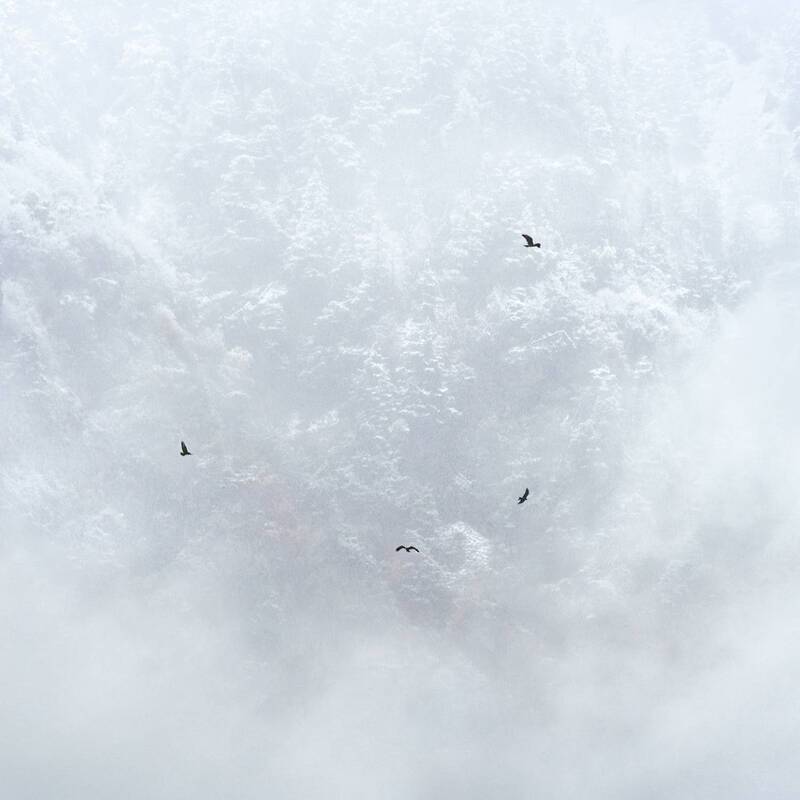 снег, осень, горы, кавказ Снежный вальс фото превью