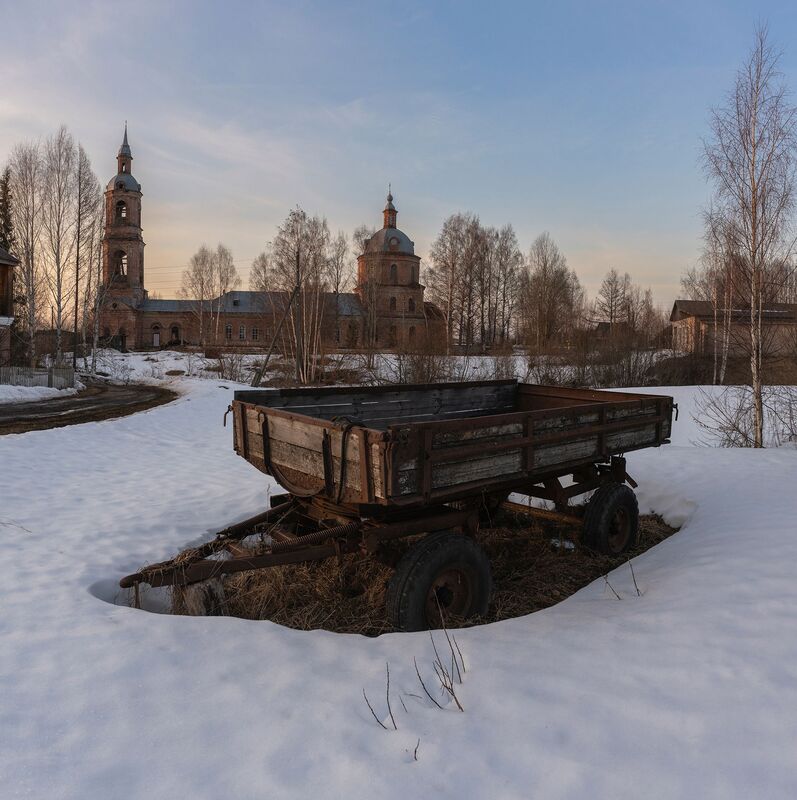 Сельский пейзаж села Пищалье фото превью