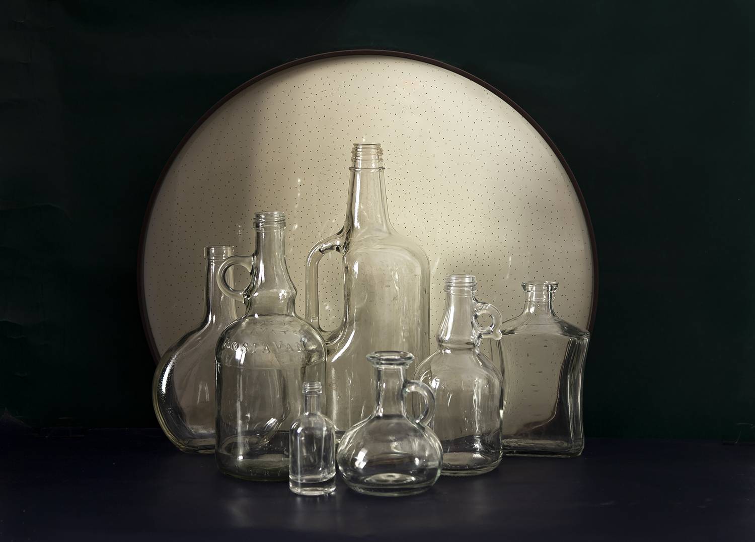 ратюрморт, стекло, круг., Анкудинов Леонид