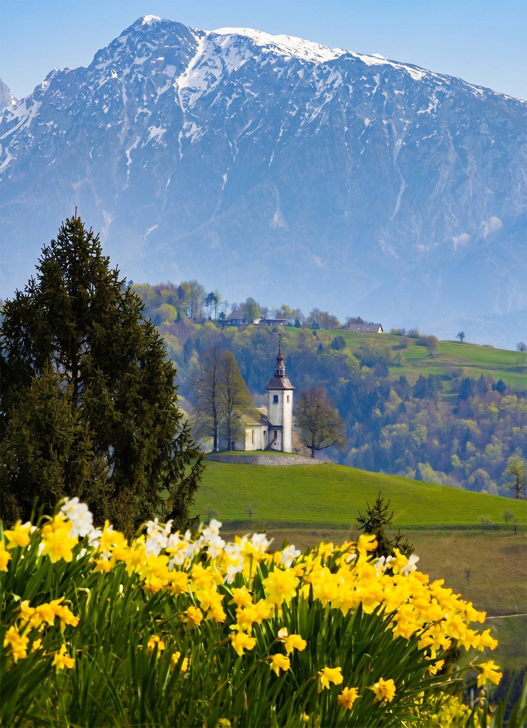 словения, церковь, святой томаж, европа, альпы, альпийская церковь, slovenia, alps, ulian alps, st tomaz, Титов Сергей