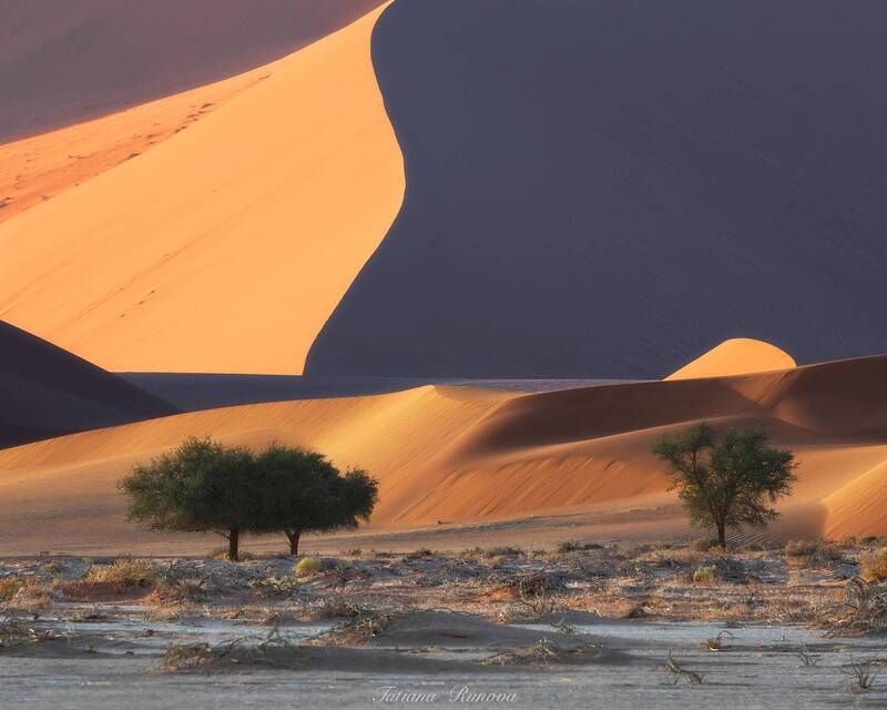 Рассвет на дюнах фото превью