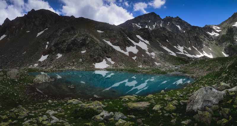 архыз, софийское озеро, кчр, кавказ, иркиз Озеро Нижнее Софийское фото превью