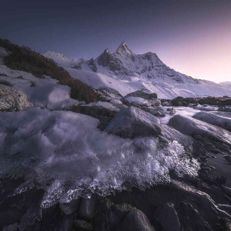 Ама Даблам после заката фото превью