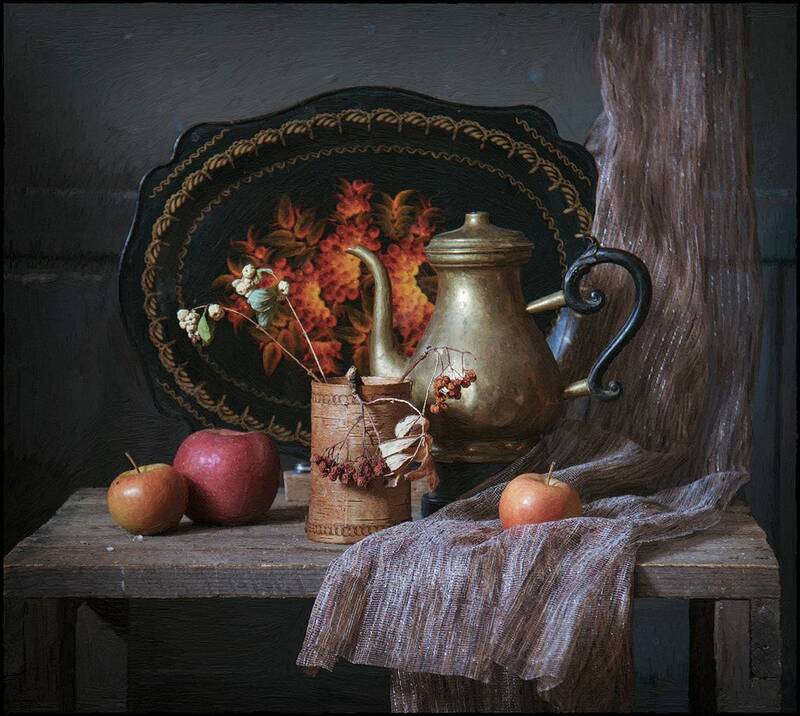 Этюд с подносом. фото превью