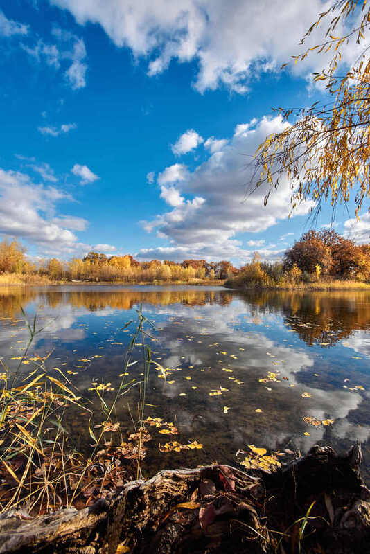 озеро, осень, волгоград Осеннее озеро фото превью