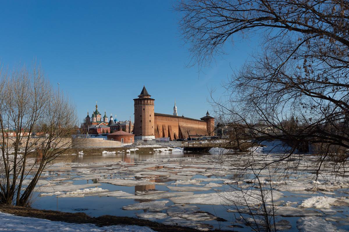 коломна, кремль, ледоход, Колеснева Елена