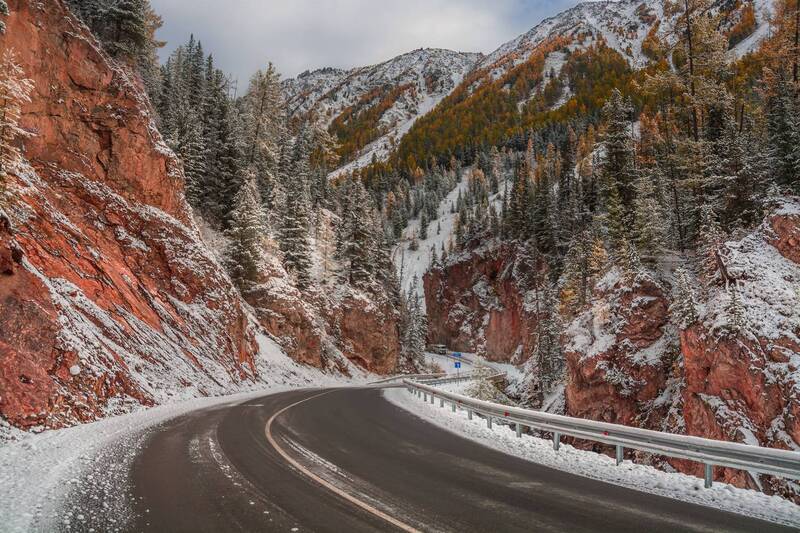 россия, горный алтай, красные ворота, осень, утро Красные ворота фото превью