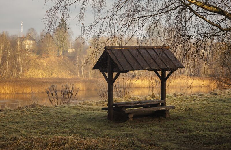 upe, ēka, krāsa Nojume ar pasteļtoņiem фото превью