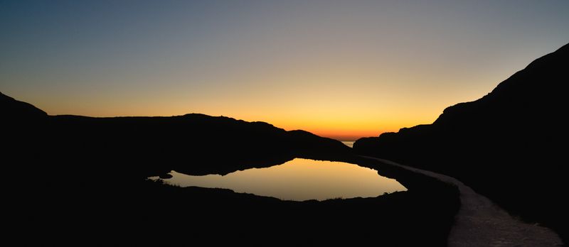 териберка, малое батарейское, баренцево море, кольский Закатные контрасты фото превью