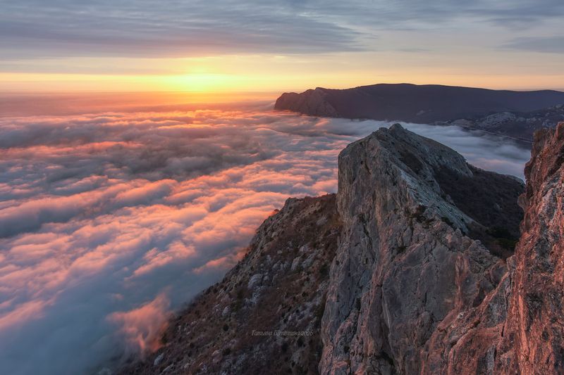 крым, севастополь, куш кая, ильяс кая, морской пейзаж, пейзаж Море над морем фото превью