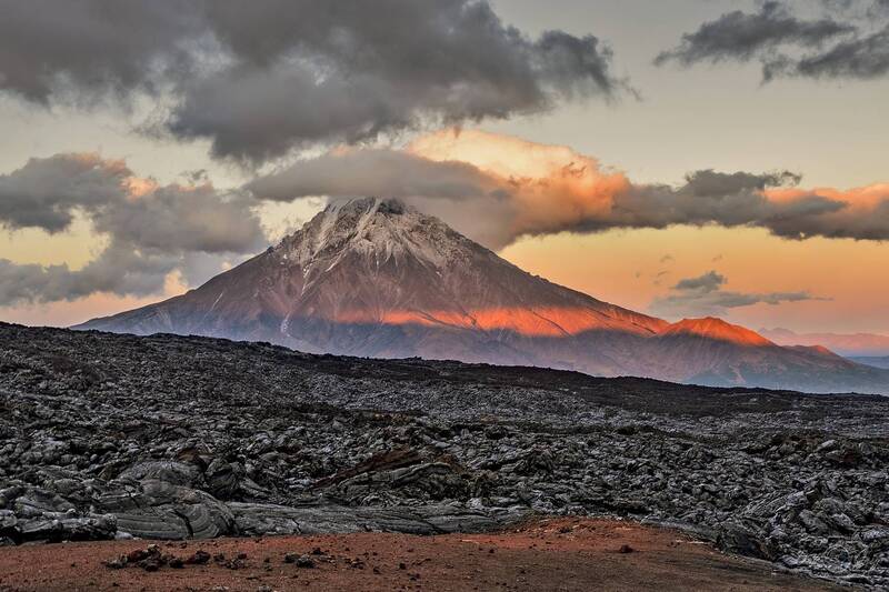 камчатка, вулканы, большая удина Лавовые поля у Большой Удины фото превью
