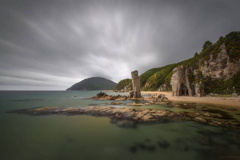 приморье, приморский край, дальний восток, японское море, лазовский заповедник, бухта тачингоуза, кекур самурай, бухта проселочная Приморье - Тачингоуза и Самурай фото превью
