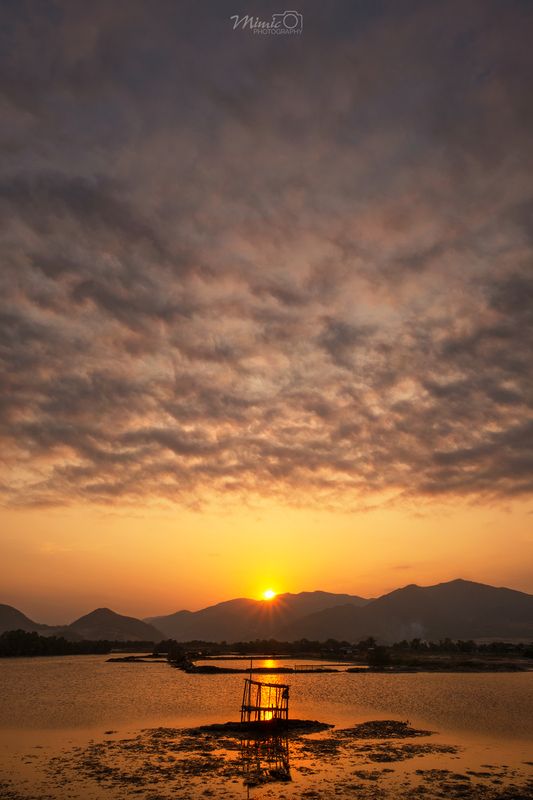 Nikon D610, 16-35mm f/4, nha trang Sunset of river фото превью