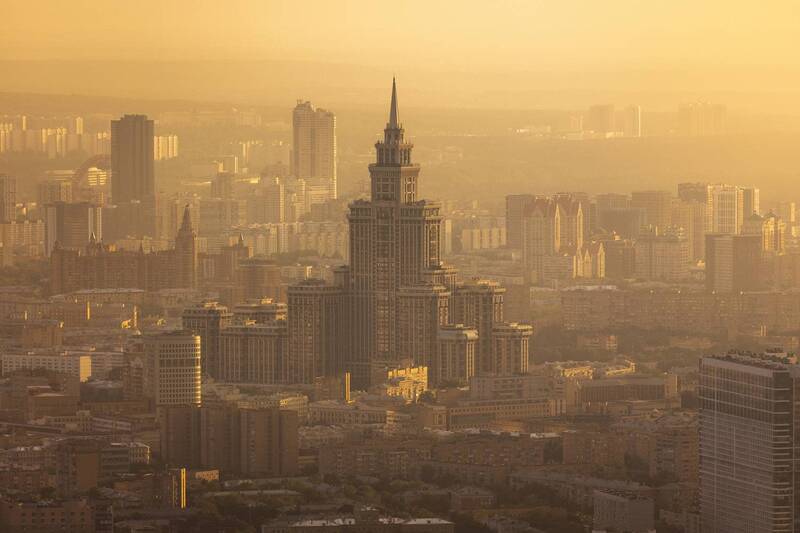 москва Москва, вид со смотровой площадки Останкинской телебашни. фото превью