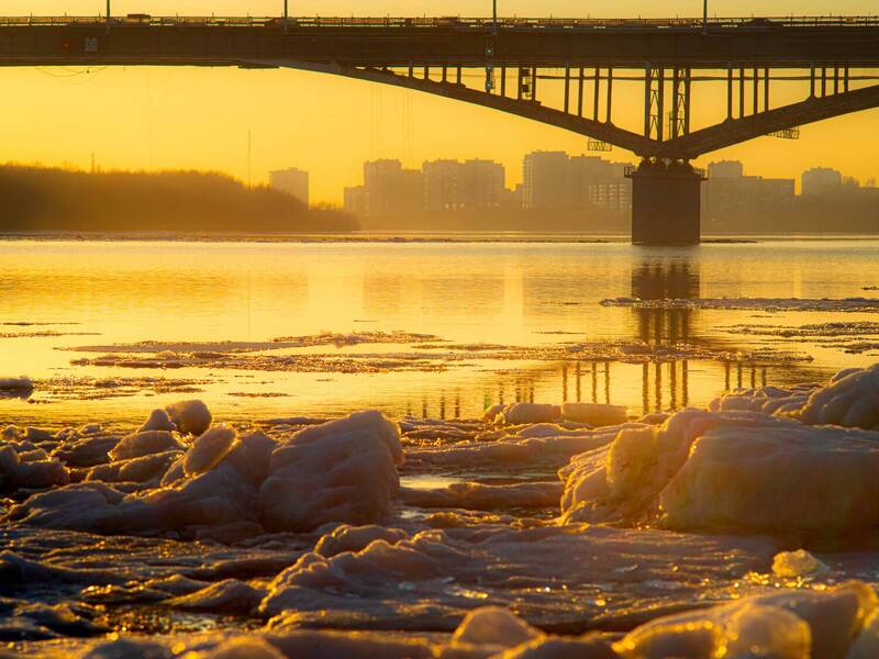 сибирь, пейзаж, анималистика, пейзажная фотография, омск, мосты, закаты и рассветы, городской пейзаж Подборка фотографий, сделанных в 2025-2026 гг. в Омске (Сибирь) фото превью