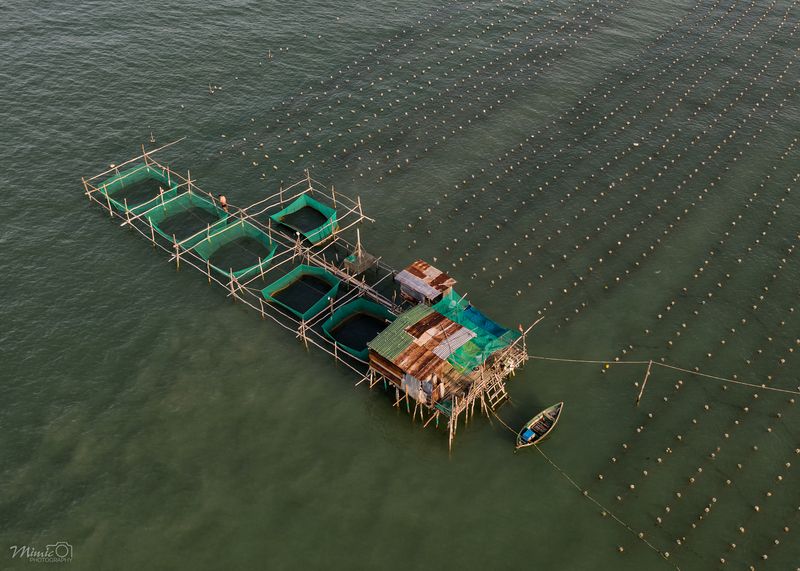 mavic2, nha trang, vietnam On the gently flowing river фото превью