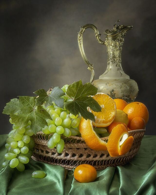 натюрморт, фрукты, винтаж Натюрморт с фруктами фото превью