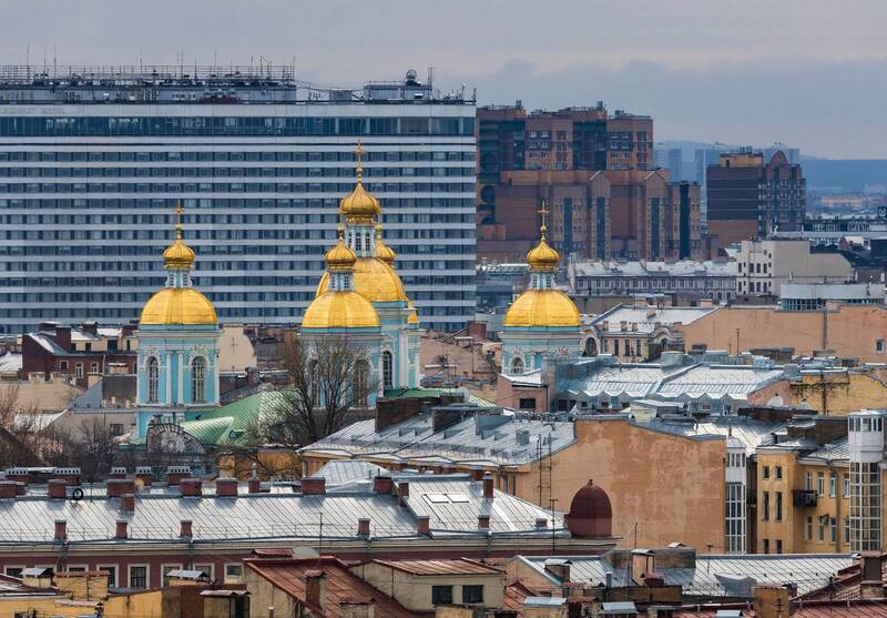 санкт петербург, город, архитектуро, купола, храм, николо-богоявленский морской собор Золотые купола.. фото превью