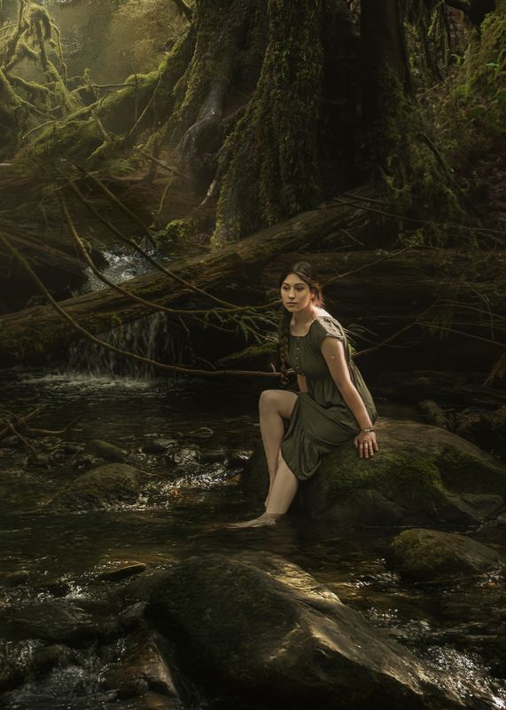 creekside, forestportrait, natureportrai By the Creek фото превью