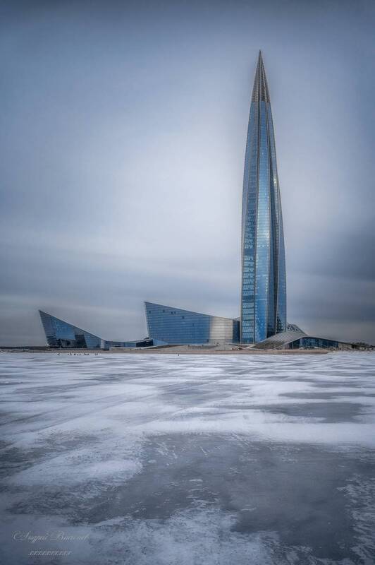 городской пейзаж, лахта-центр, санкт-петербург  фото превью