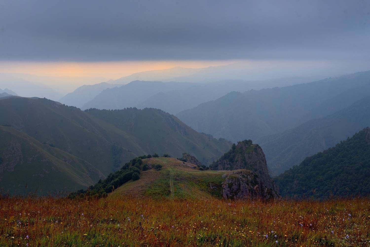 рассвет, горы, кавказ, Александр Жарников