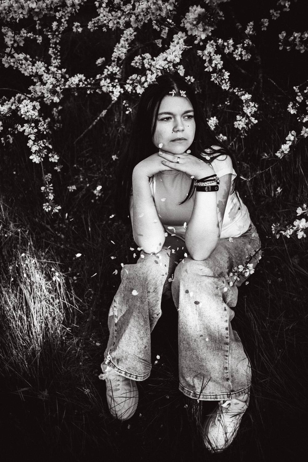 портрет, девушка, чернобелое, Шульга Сергей