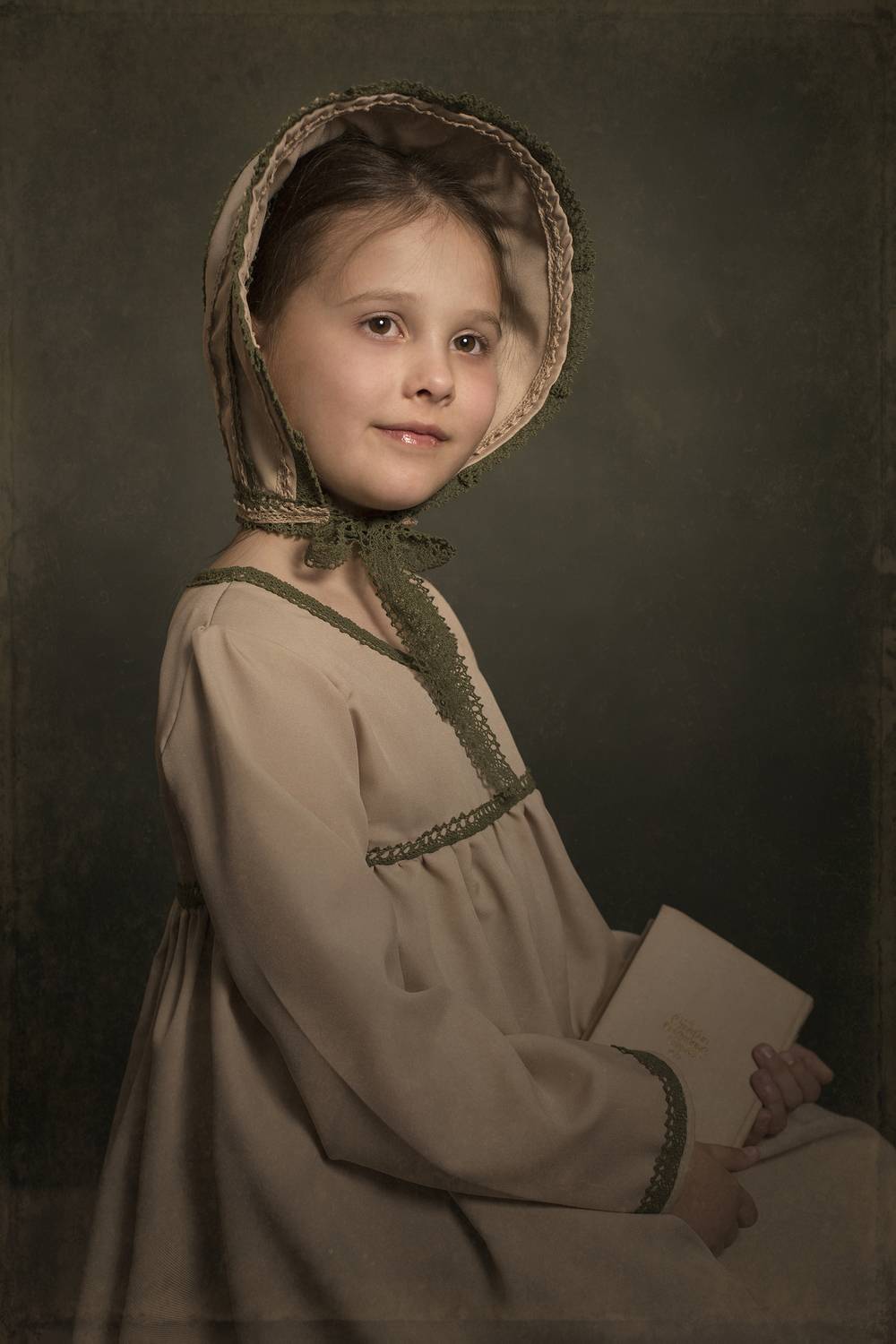 дети, портрет, бийск, девочка, капор, барышня, Римма Алеева