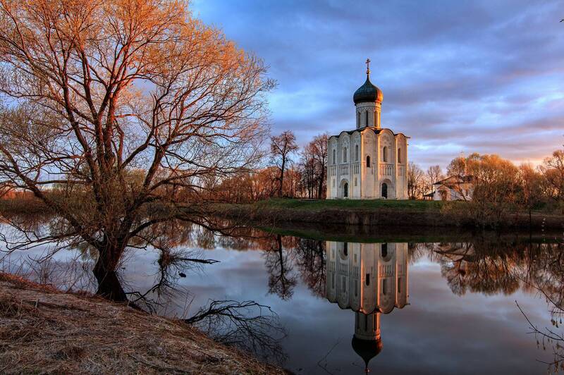 храм, покрова, на, нерли Рассветные краски фото превью