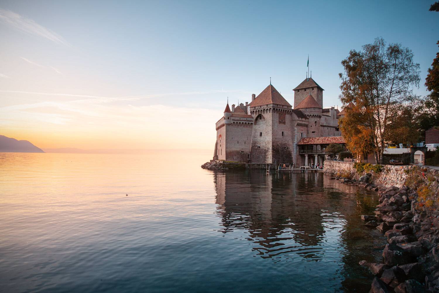 швейцария, женева, женевское озеро, шильонский замок, замок, вода, озеро, Андрей Огнев
