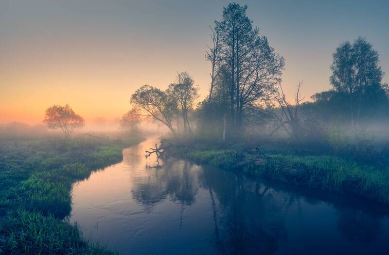 Полая вода малой реки ... фото превью