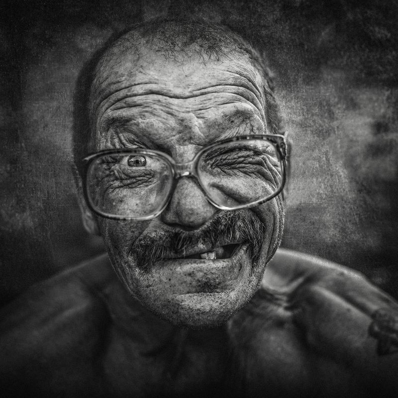 portrait,man,old,face,bw,портрет,мужик,взгляд Янка фото превью