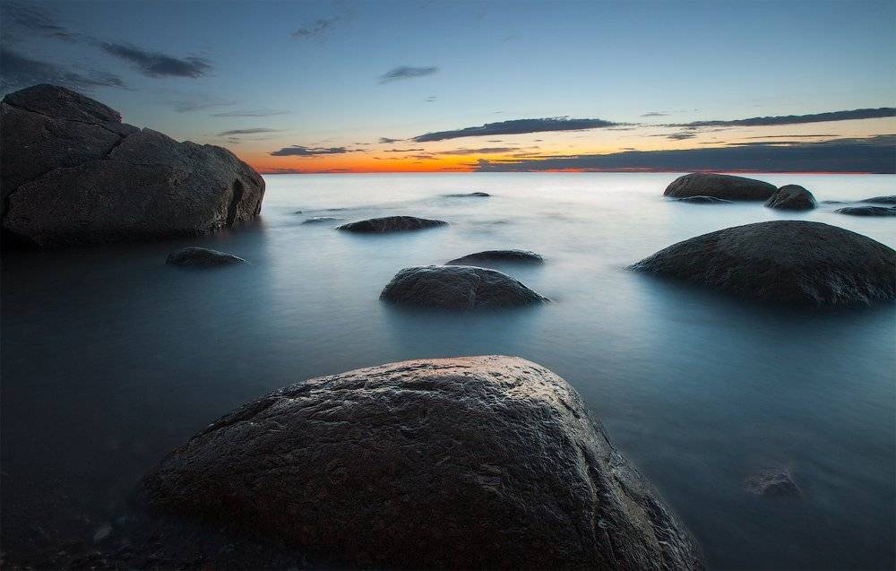 Вечер, Камни, Ключенков, Лето, Море, Эстония, Kljuchenkow Aleksandr