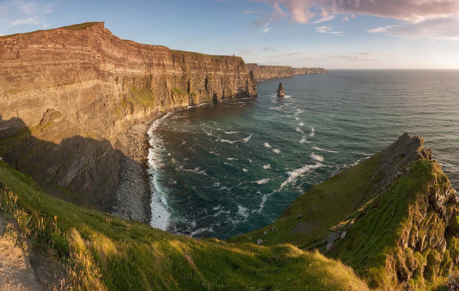 фототур, ирландия, закат, скалы, панорама, Евгений Ремизов