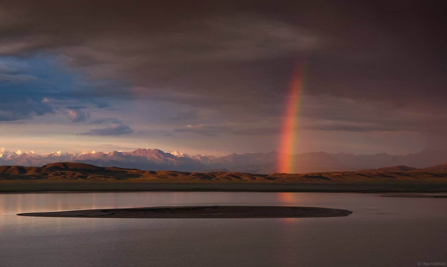 Горы, Облака, Радуга, Рассвет, Тузколь, Утро, Ольга Кулакова