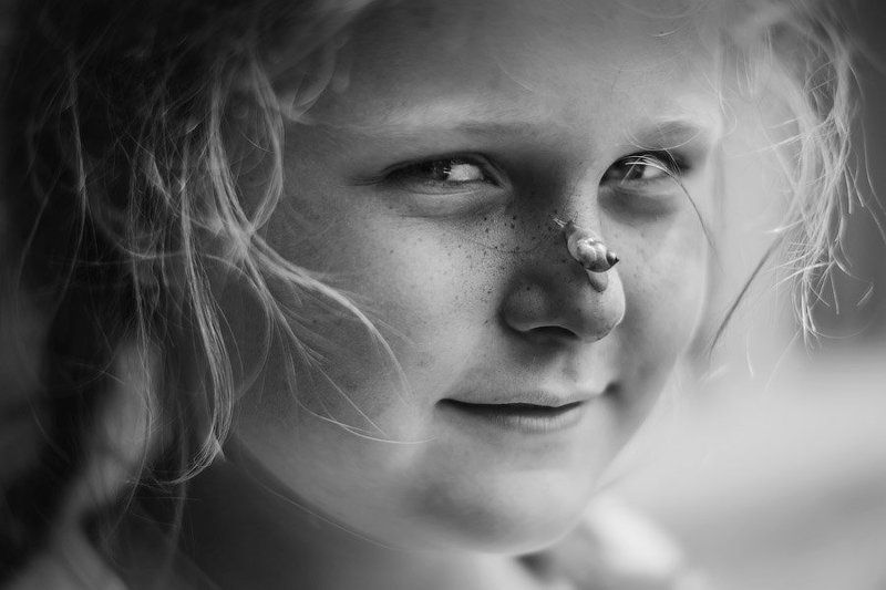 Улитка на носу фото превью