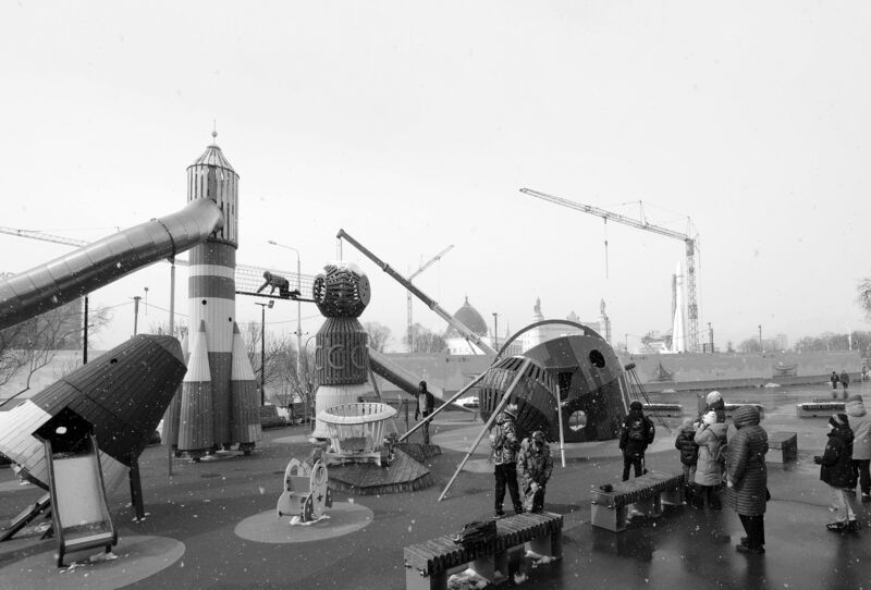 космодром, ракета, ВДНХ, детская площадка, Москва Апрель на космодроме фото превью