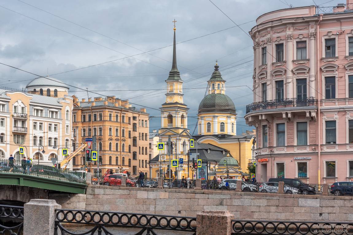 город, архитектура, санкт-петербург, храм, церковь, храмы петербурга, набережная реки фонтанки, городской пейзаж, церковь святых праведных симеона богопри, Павлова Марина