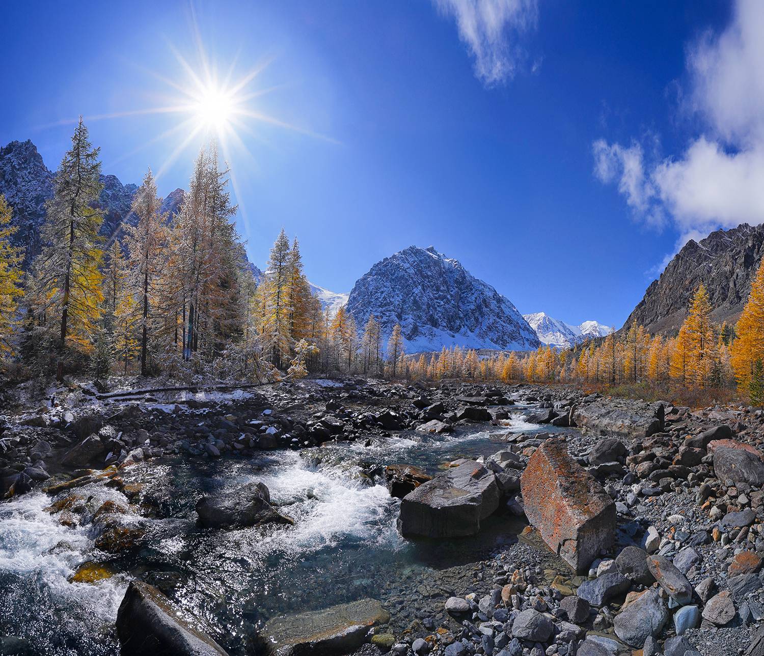Россия, Алтай, Актру, пейзаж, осень, Лариса Дука