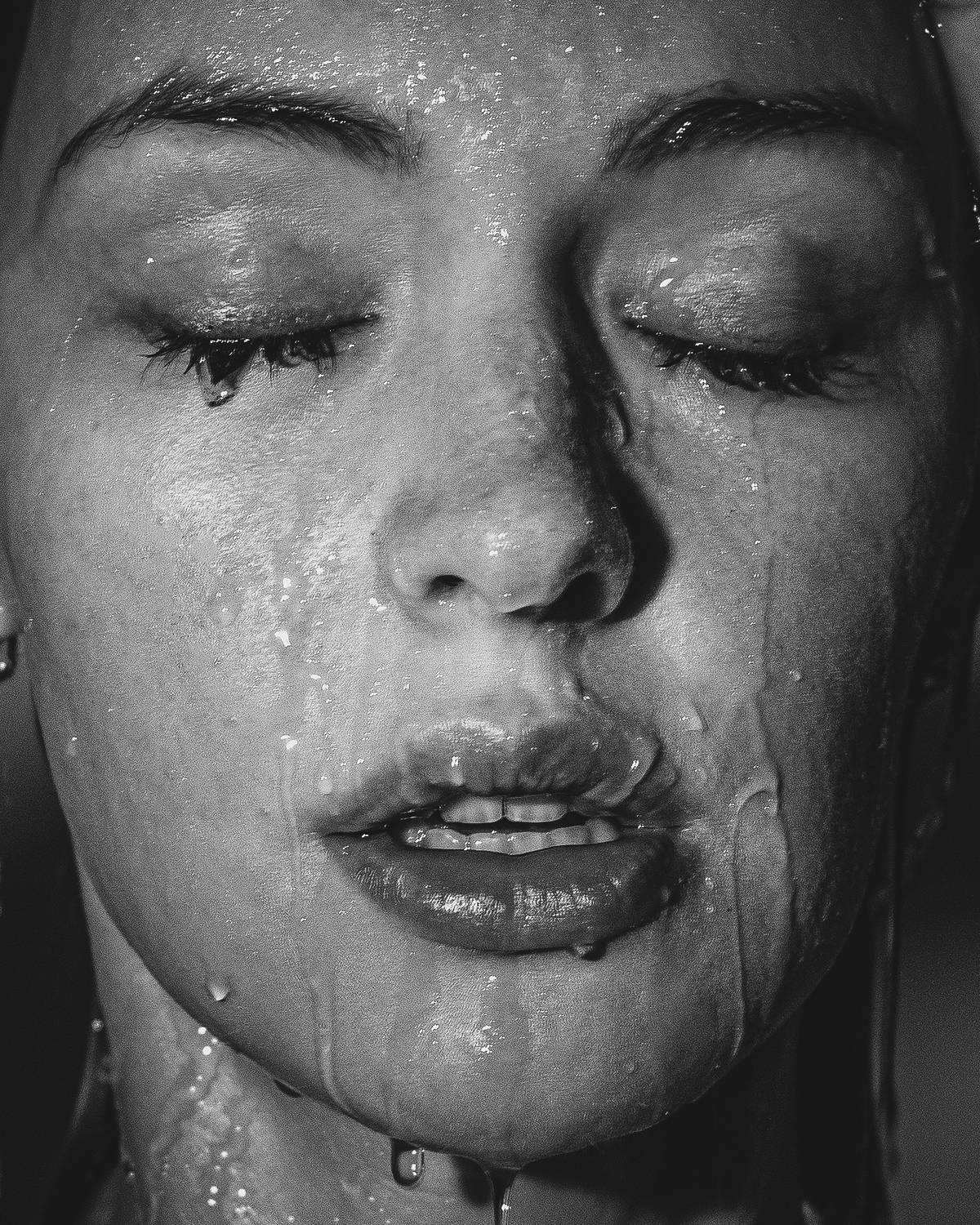 black and white, model,  Jean