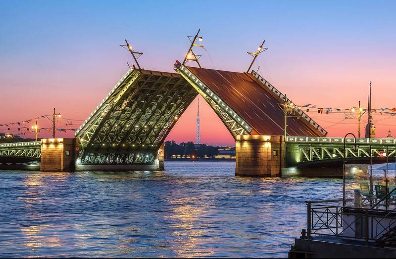 санкт-петербург, питер, нева, мост, bridge, башня, разводной мост, tower, tv tower, белая ночь, город на рассвете, рассвет в городе Башня в домике фото превью