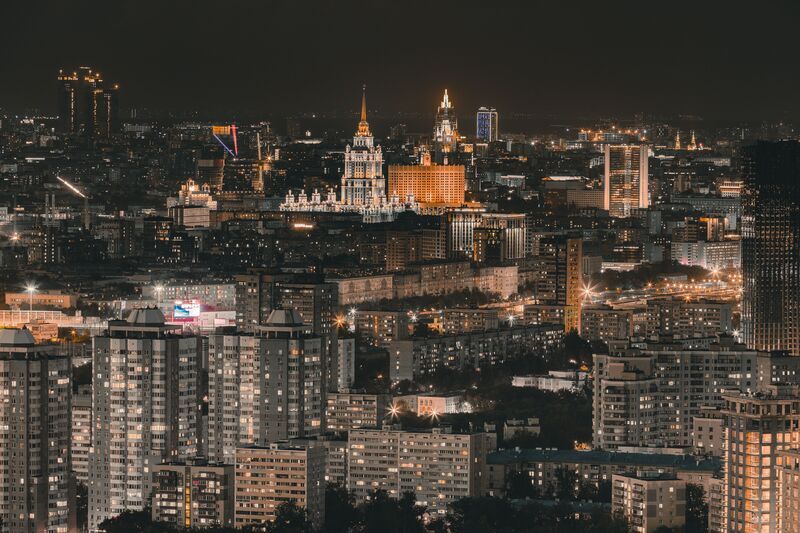Красота ночной Москвы фото превью