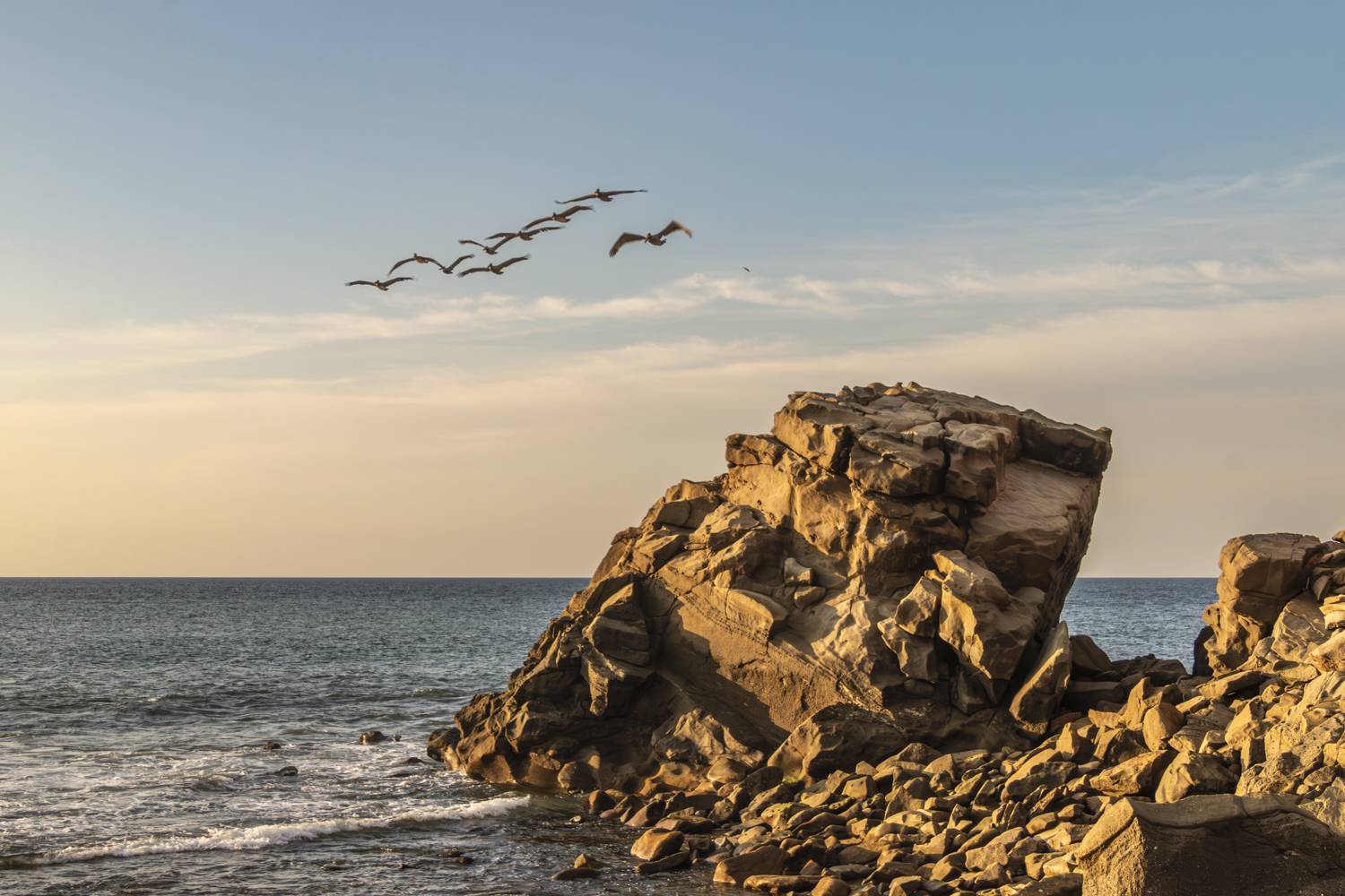 Sunset, Atardecer, La Ti&ntilde;osa, Beach, Birds, Susie Castellano