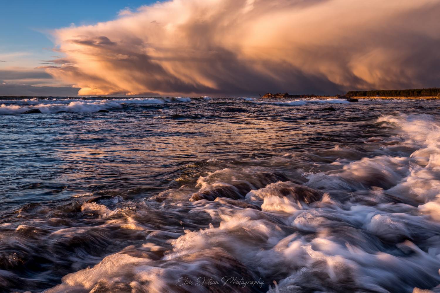 море, балтийское море, волны, шторм, весна, seascape, baltic sea, elvis antson, туча, Antson Elvis